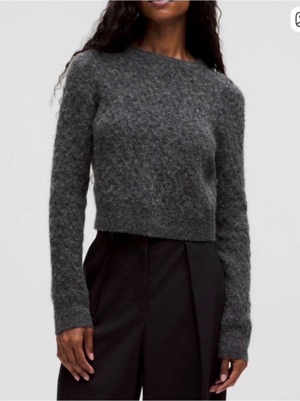 Lululemon Alpaca Wool-Blend Cropped Sweater